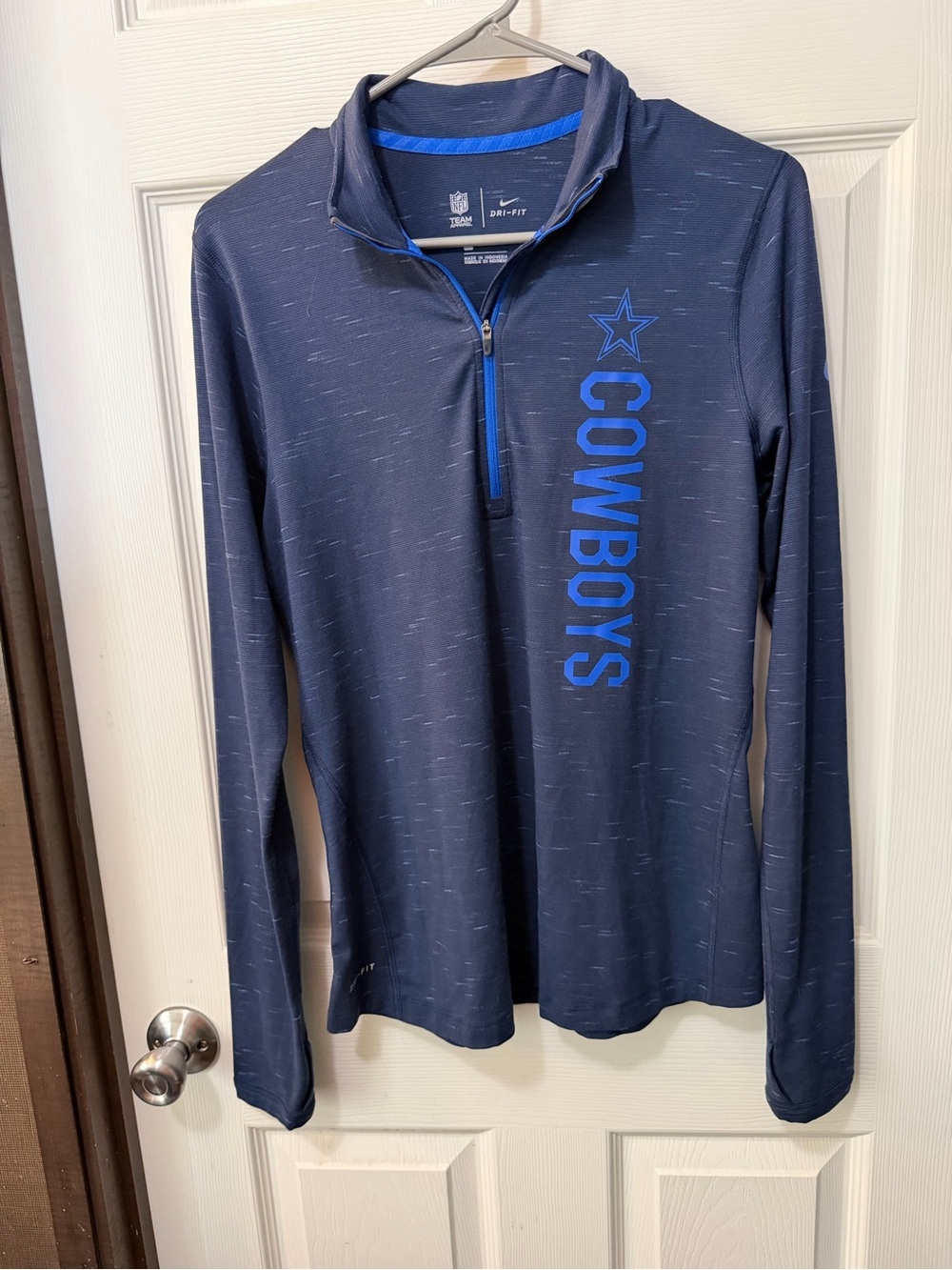 Women’s Nike Dri-Fit Dallas Cowboys Half Zip Performance Pullover Sz M - Picture 2 of 7